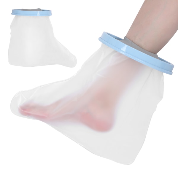 36 cm fotstøpebeskyttere for voksne Vanntett elastisk dusjstøpebeskytter for fotsår