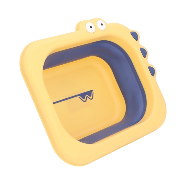 Rengjør Skyll Baby Bather Folding Multifunksjonell Bærbar Vask Spedbarn Liggende Bather for Gutt Jente Gul