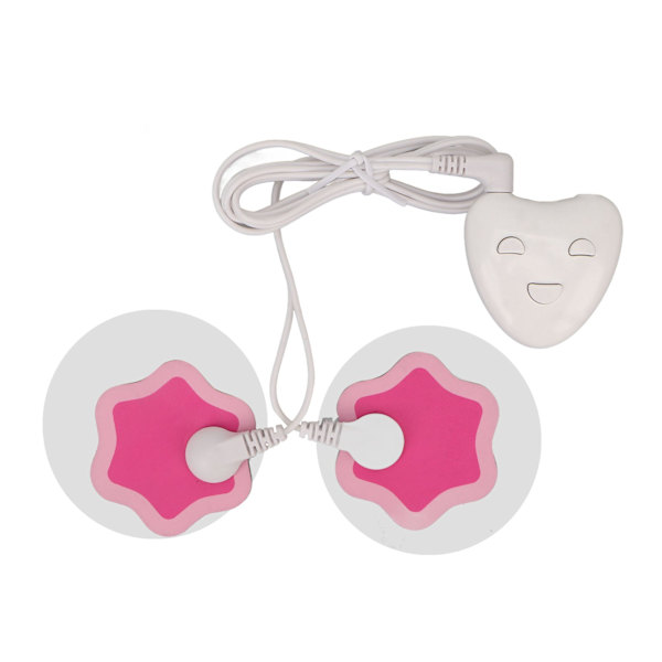 Menstruationsvärk Stop-enhet med elektrodplåster Uppladdningsbar USB Bärbar Menstruationsvärk Stop Massager för kvinnor Vit