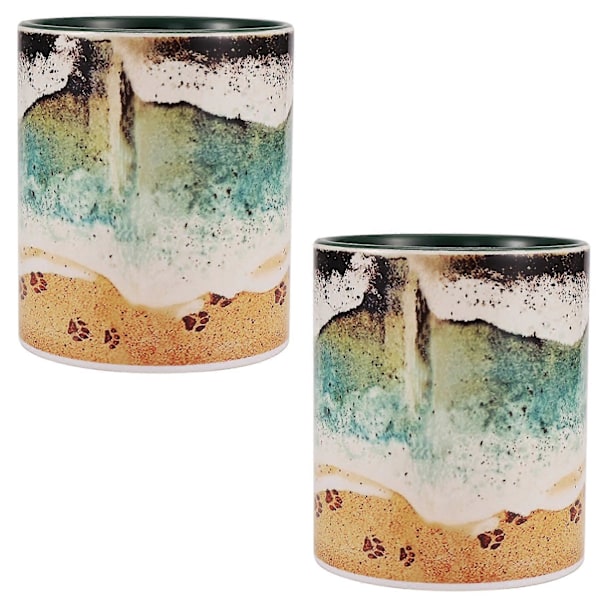 2 stk. Ocean Shoreline Krus, Ocean Shoreline Krus, Keramiske Krus
