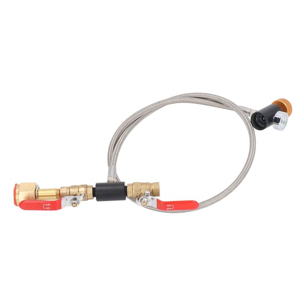 CGA320 G1/2 Cylinder Refill Adapter Dubbelventil CO2 Tank Adapter Slang med Tryckmätare