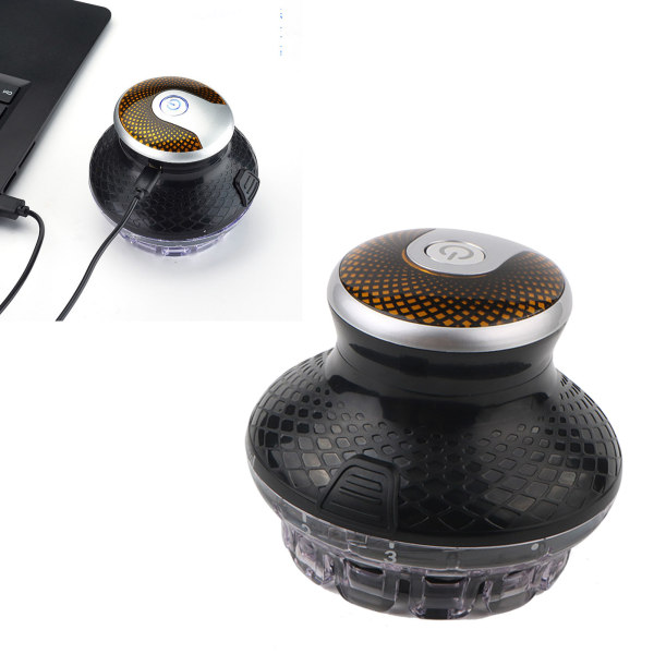 Elektrisk hårklipper USB genopladelig 3 gear klippelængde LED-hårtrimmer med 2 guidekamme