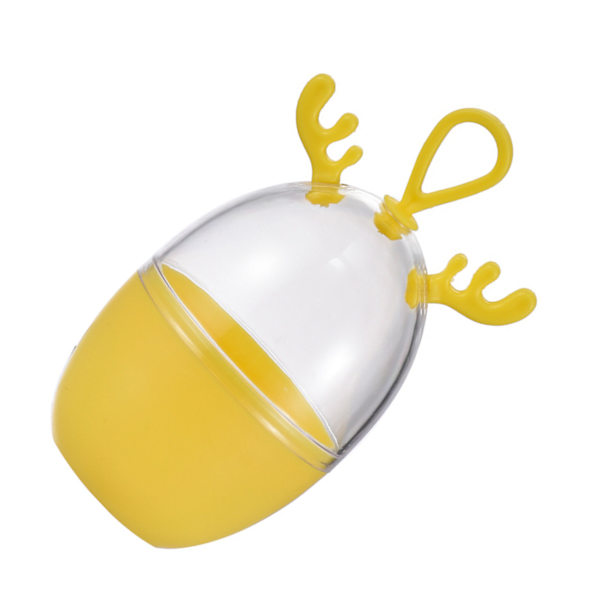 Pölytiivis sarjakuva meikkisienipidike Yellow