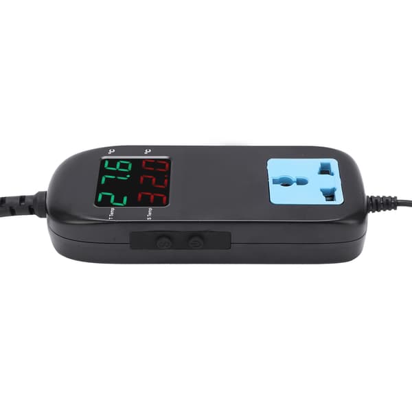 Digitalt Display Termostat Intelligent Elektronisk Temperaturregulator AC 90V~250V EU-stik