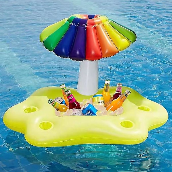 Flytande Poolbar, Poolboj för Vuxna, Uppblåsbar Poolbar, Bojbar, 95x55x65cm