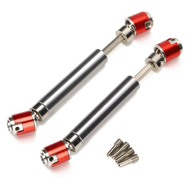 2 stk. metal transmissionsdrivaksel passer til Axial SCX10 D90 1/10 RC Crawler Mini Bildeler