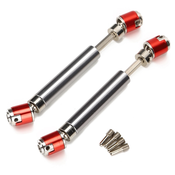 2 stk. metalltransmisjonsdrivaksel passer til Axial SCX10 D90 1/10 RC Crawler Mini Bildeler