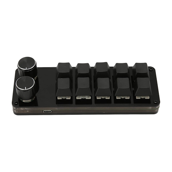 Programmerbar tastatur 10 taster 2 knotter blå bryter mekanisk hot swappable mini tastatur for spillkontor media