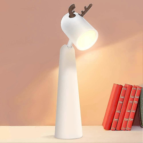 Barneslampe Nattbordslampe Komfortabel Nattlys for Barn USB Oppladbar Leselampe For Juledekorasjon Barnerom