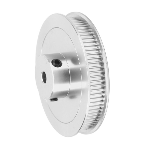 Synkronhjul 80T 5mm GT2 kuggremskiva i legerat stål för 3D-skrivare CNC-svarv silver