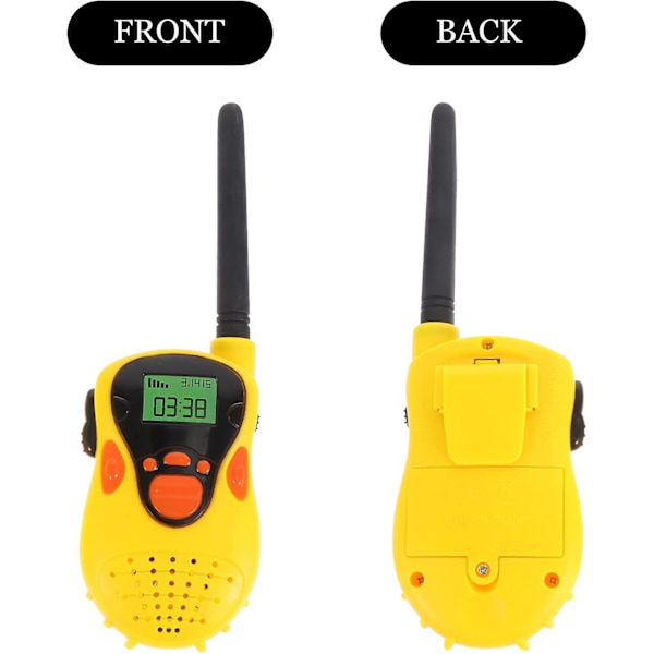 Uppladdningsbara Walkie Talkies för Barn - 2 st Handhållna Cartoon Interphones