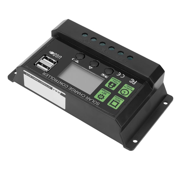 Solladdningsregulator PWM Digital Display Självkontroll Solpanel Intelligent Regulator 30A