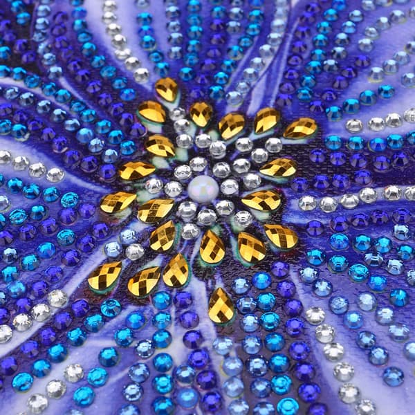 Fjäril Diamantmålning Diamantbroderi Korsstygn Manuell Målningssats 30x40cm