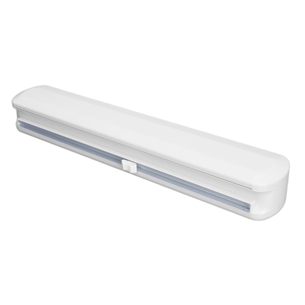 Dispenser for plastfolie med glidekutter, jevn kutting, justerbar, gjenbrukbar dispenser for klamrende film for tinnfolie S 37x6,5cm