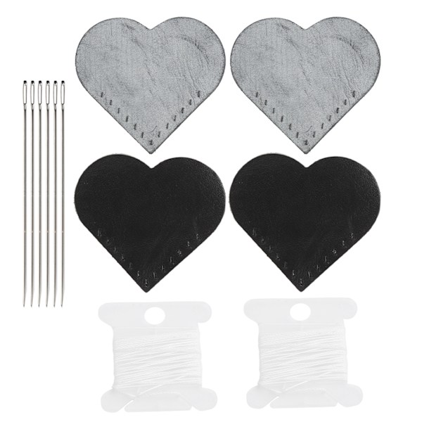 2 Set Page Corner Heart‑Shaped Bookmarks Marker Patch Fabric Hand‑Made Sewing Material