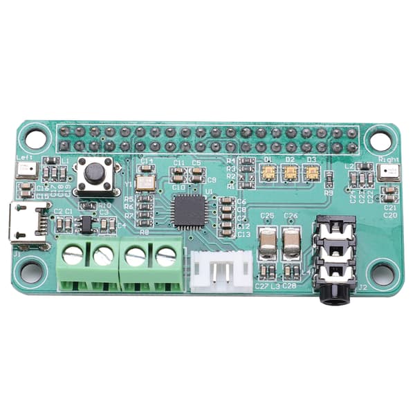 Ljudavkodningsmodul Dubbel mikrofon Taligenkänning WM8960 för RASPBERRY PI ZERO DC5V