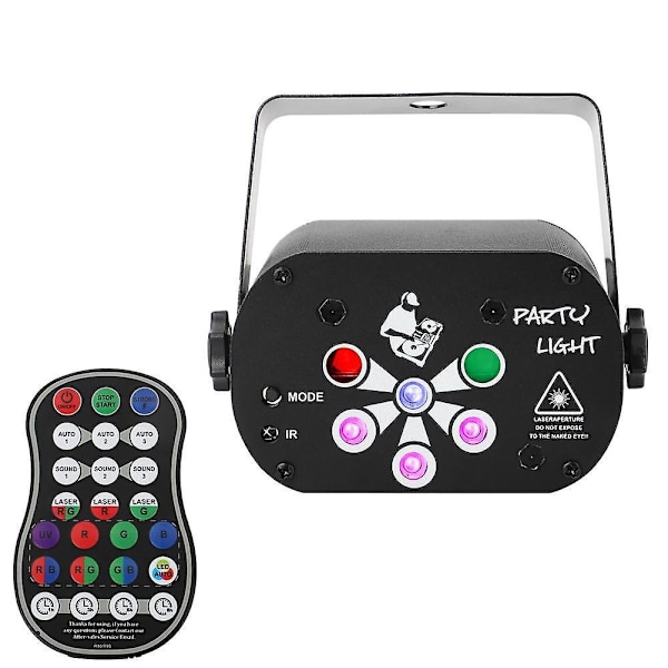 USB Lydaktiveret LED Party Lys Diskolys