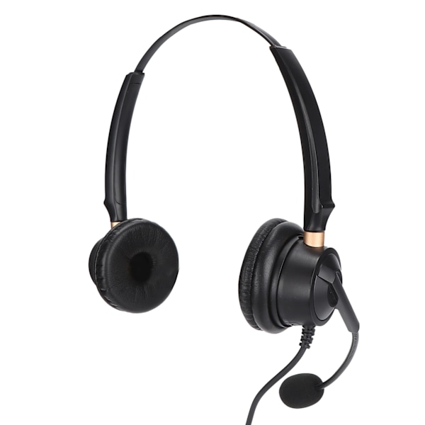 Telefon headset binaural kontor telefon headset med mikrofon og lydstyring