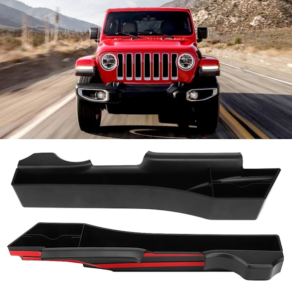 Matkustajan istuimen vaihdevivun paneelin sivutasku, apukuljettajan järjestyslaatikko, sopii Jeep Wrangler JK:lle