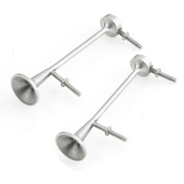 2 stk. metallhøyttalerfløytehornmodell for 1/14 RC TAMIYA King Hauler Silver14