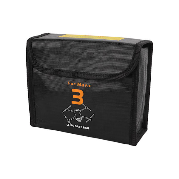 Batterisikker pose eksplosionssikker 3 batterier stor opbevaringskapacitet pose til DJI Mavic 3 UAV