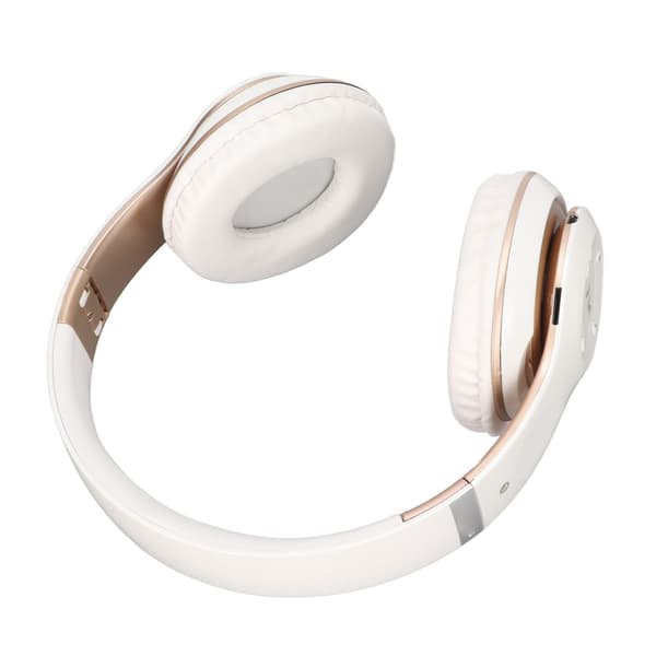 S6 HIFI Stereo Headset Bluetooth Headset Foldbart Musik Headset med Mikrofon til Mobiltelefon Tablet Hvid