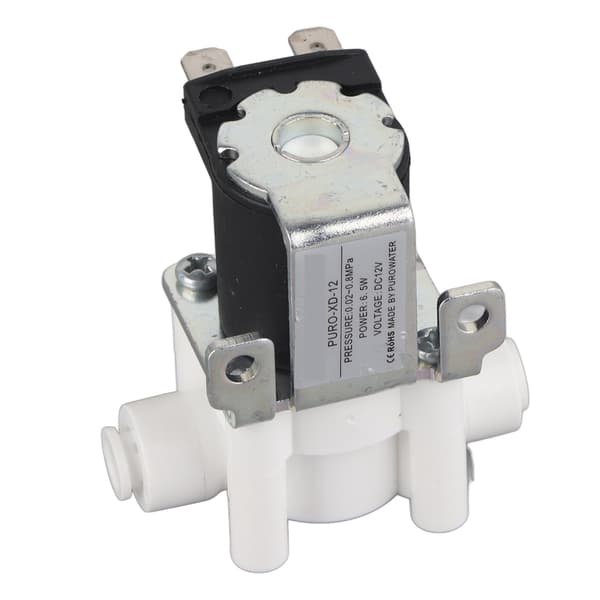 1 st DC 12V Vatten Elektrisk Magnetisk Reningsventil Snabbkoppling Normalt Stängd