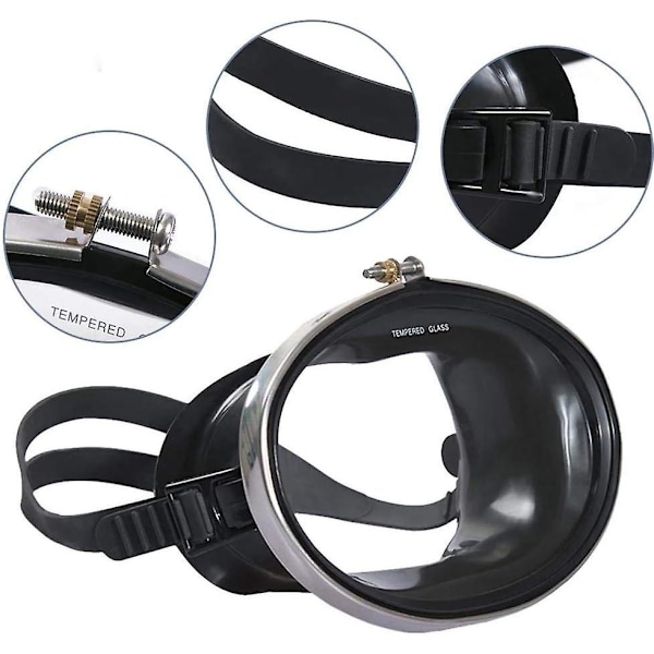 Dykmasker - Silikon Anti-Dimma Glasögon för Vuxna, Simning, Fiske - Unisex