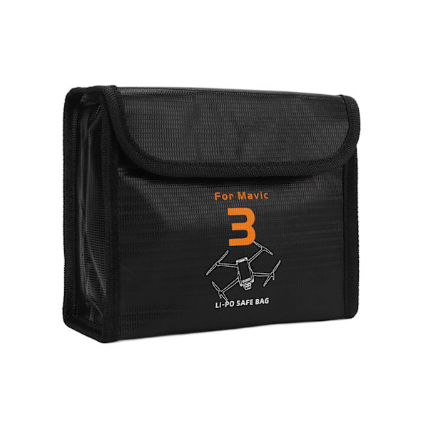 Batterisikker pose eksplosionssikker 3 batterier stor opbevaringskapacitet pose til DJI Mavic 3 UAV