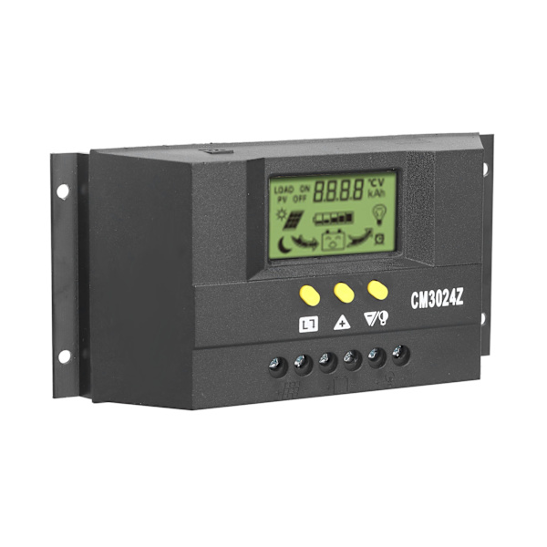CM3024Z PWM Solar Charge Controller LCD Display Solarpanel Intelligent Regulator 12V 24V30A