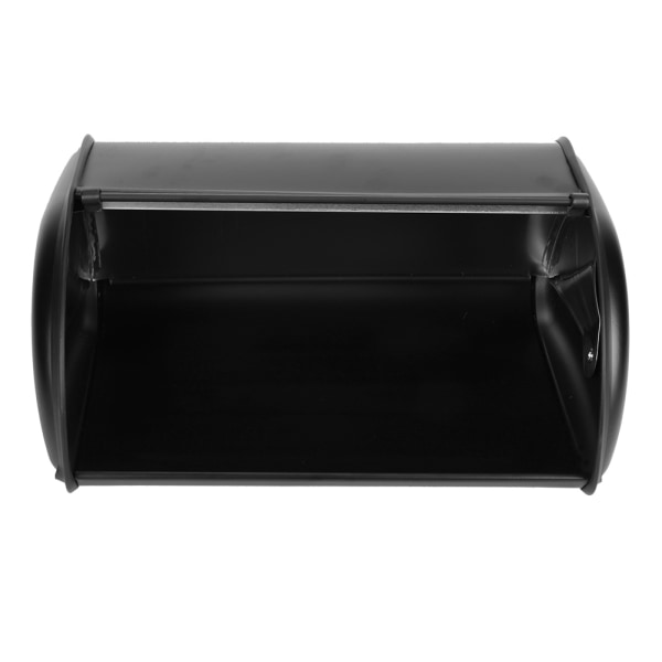 Stor kapacitet Rustfrit stål Brød Box Holder Bin Container Køkken Opbevaring Organizer Sort