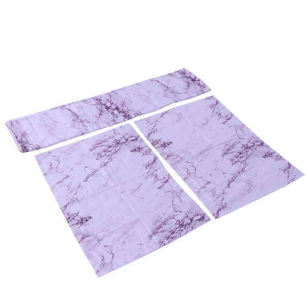 Tryckt lila marmor hem sängkläder set mjukt täcke omslag örngott lakan sovrum tillbehör(täcke omslag 230 x 260cm2Pcs örngott )