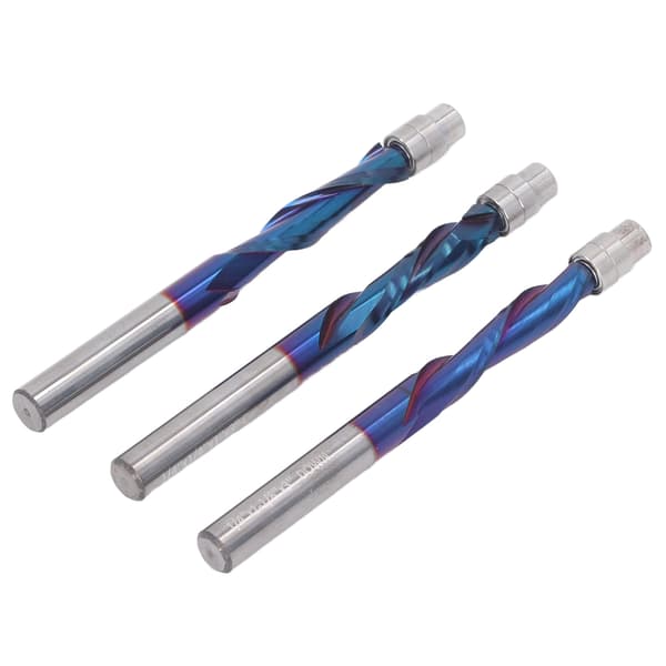 3 stk. oppover nedover fresebits i sementert karbid 1/4 skaft flush trim fresebit