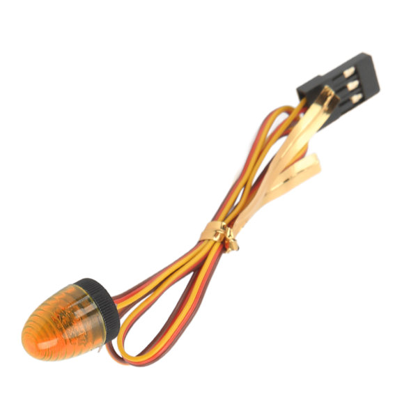 RC-bilens larmljus 5 ljuslägen Hög simulering Rund kompakt 10x15mm LED-varningsljus för 1/10 RC-bil Gul