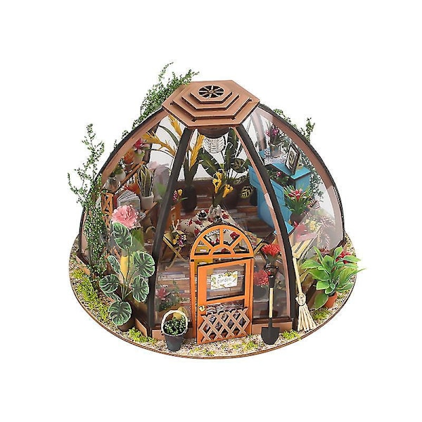 DIY Miniatyr Dukkehustsett med Møbler 1:24 Skala Lite Hus Håndverk Gave til Bursdager og Morsdag