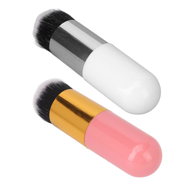 2 stk Makeup Foundation Brush Komfortabel kosmetisk foundation børste til shopping på rejse