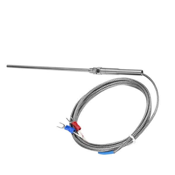 M8 Gänga Typ K Termoelement 150mm Sond Temperatursensor Kabel 0-400℃ (2 m)