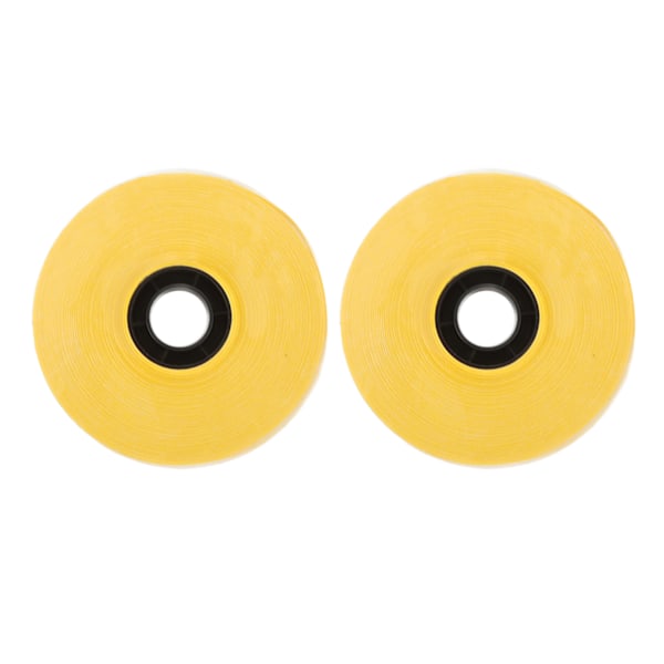 2 rullar etikettmaskintejp tydlig utskrift 5 mm bredd 16 m längd slitstark gul etiketttejp ersättning för hemmakontor