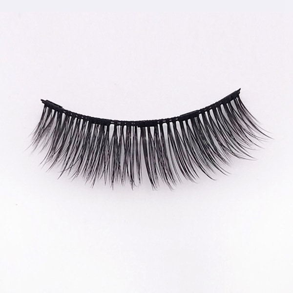20 stk magnetiske 3D falske øyevipper gjenbrukbare fluffy magnetiske kunstige øyevipper eyeliner for sminke svart