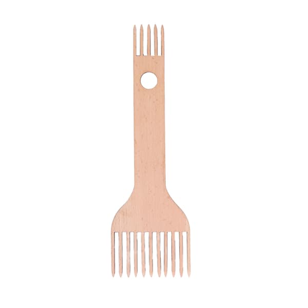 Vævekam Dobbeltendet Ergonomisk Design Holdbar Bøg Blank Overflade Trævævekam til Vævehåndværk