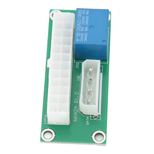 Flere strømforsyningsadapter ATX strømsynkronisering 24Pin Dual Power Startup Board til strømforsyning grafikkort IDE-interface