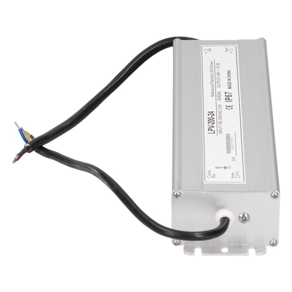 BERM LED-driver elektronisk 200W vanntett strømforsyning transformatoradapter LPV-200-24 DC24V