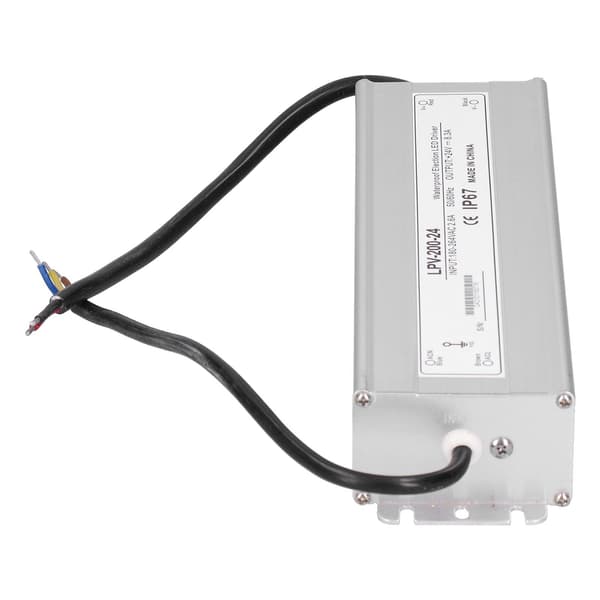 BERM LED-drivrutin Elektronisk 200W Vattentät Strömförsörjning Transformatoradapter LPV-200-24 DC24V