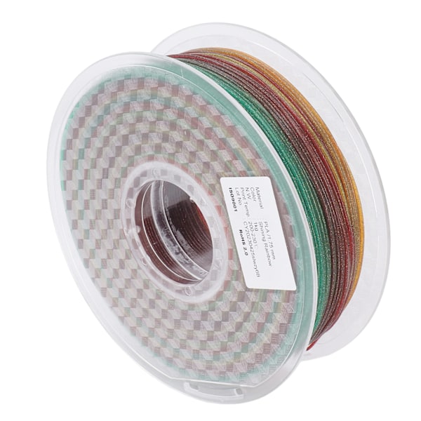3D-skrivarfilament 1,75 mm Multi Colour Silk PLA-filamentbunt Hög transparens God seghet Påfyllningsfilament