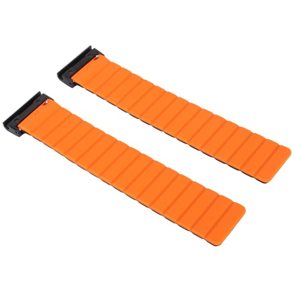 Magnetisk urrem 26mm Svedtæt silikone urrem Hurtigudløselig urrem til Vertix 2 Sort og orange
