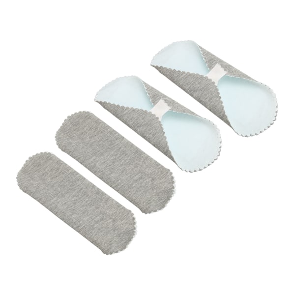 4 stk Gjenbrukbare Mens Pads Vaskbare Kvinnelige Pads Lekkasjefrie Vanlig Absorpsjon Pustende for Kvinner S 18.5x13.5cm / 7.28x5.31in