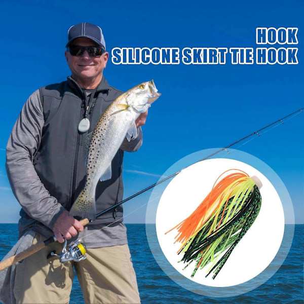 5 STK Silikon Spinnerbait Bass Fiske Lokkemiddel Swimbaits for Ørret Laks Ferskvann117