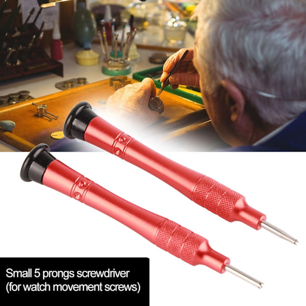5-stifts watch i legerad stålklocka för reparation av watch (små 5 stift + stora 5 stift)
