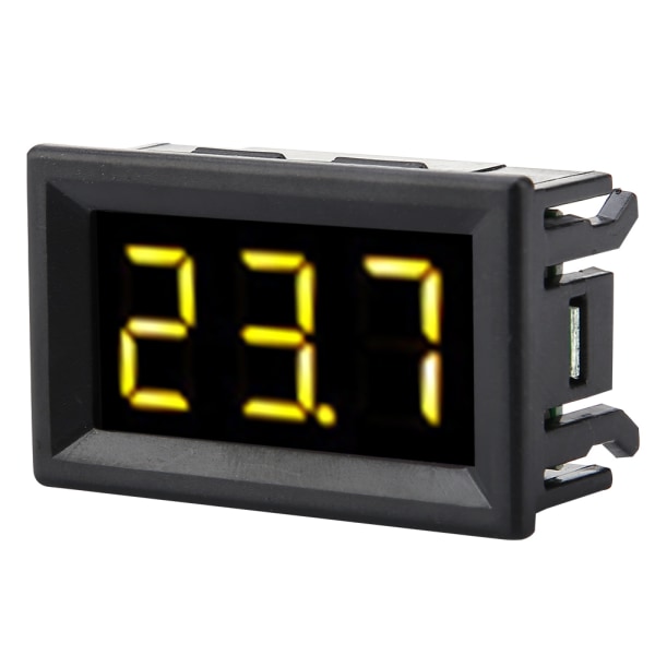 Digital voltmätare 0,56 tum tvåtråds DC 2,5-30V Digital LED-display spänningsmätare (gul)