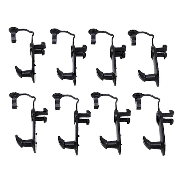 8 stk. gulvteppeklips 08210 00820 Sklisikker Svart Passer kompatibel med ES330 ES35 GS300 GS350 GS430 GS450h GS460 GX470 HS250h
